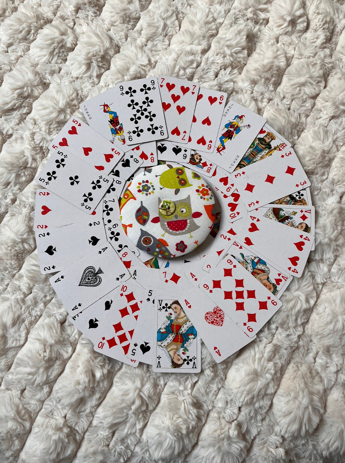 Porte cartes - Modèle hiboux