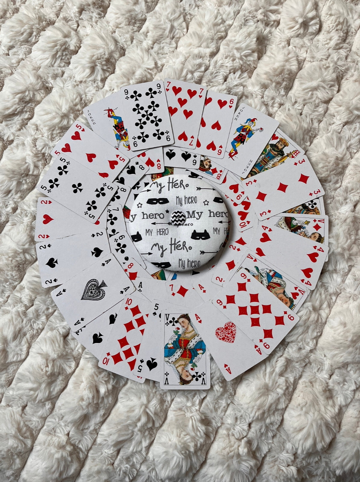 Porte cartes - Modèle super héro